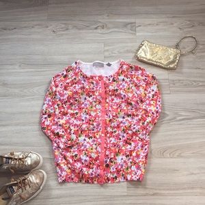 Floral Liz Claiborne Cardigan